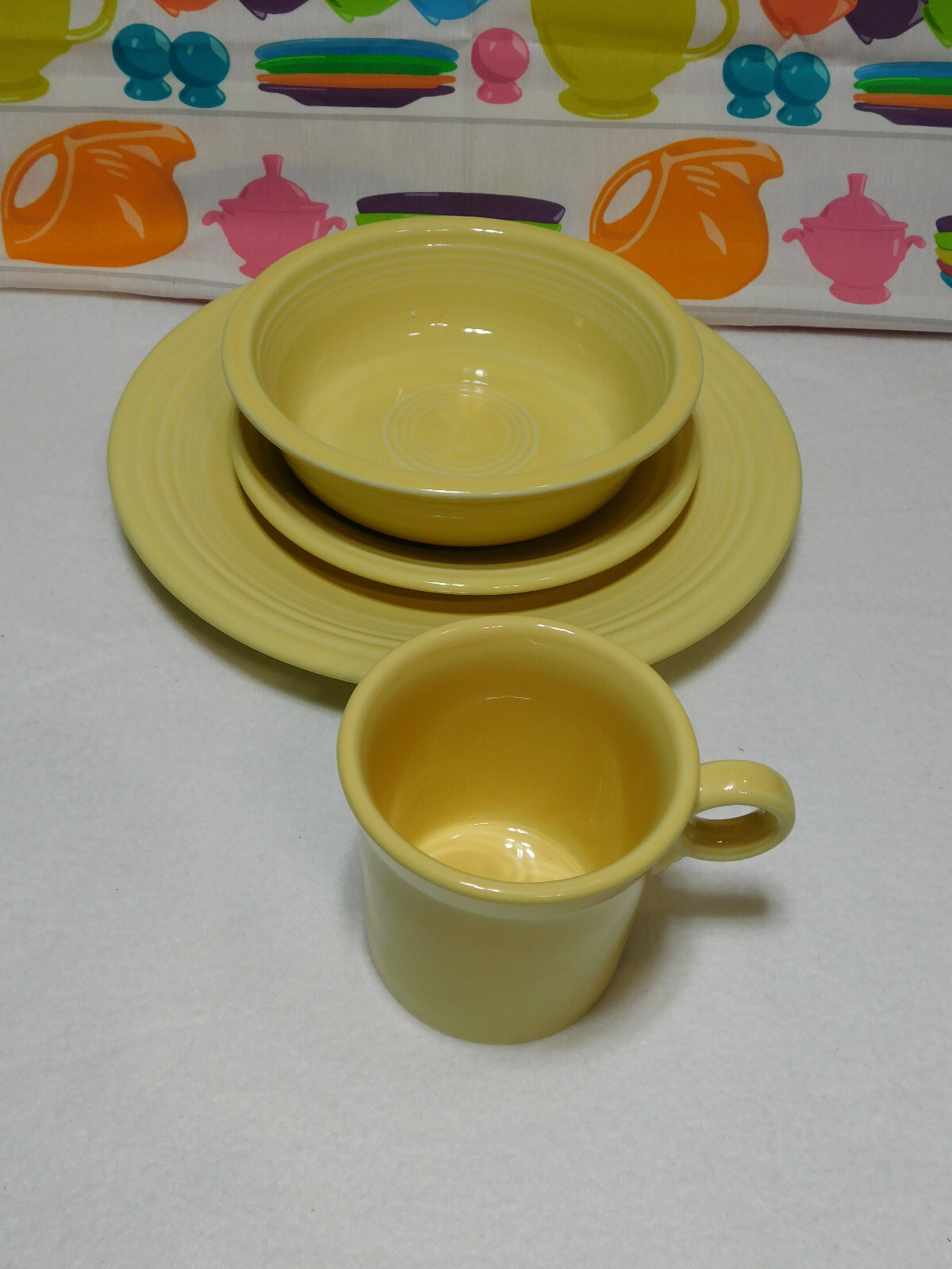Fiesta Four Piece Place Setting Yellow