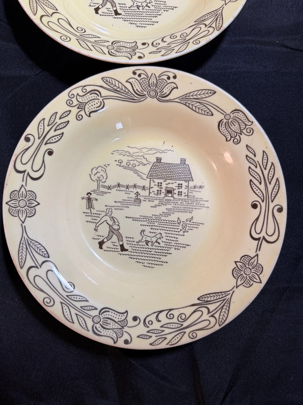 Bucks County by Royal Sebring Ohio Set 6 Soup Bowls 8.5″