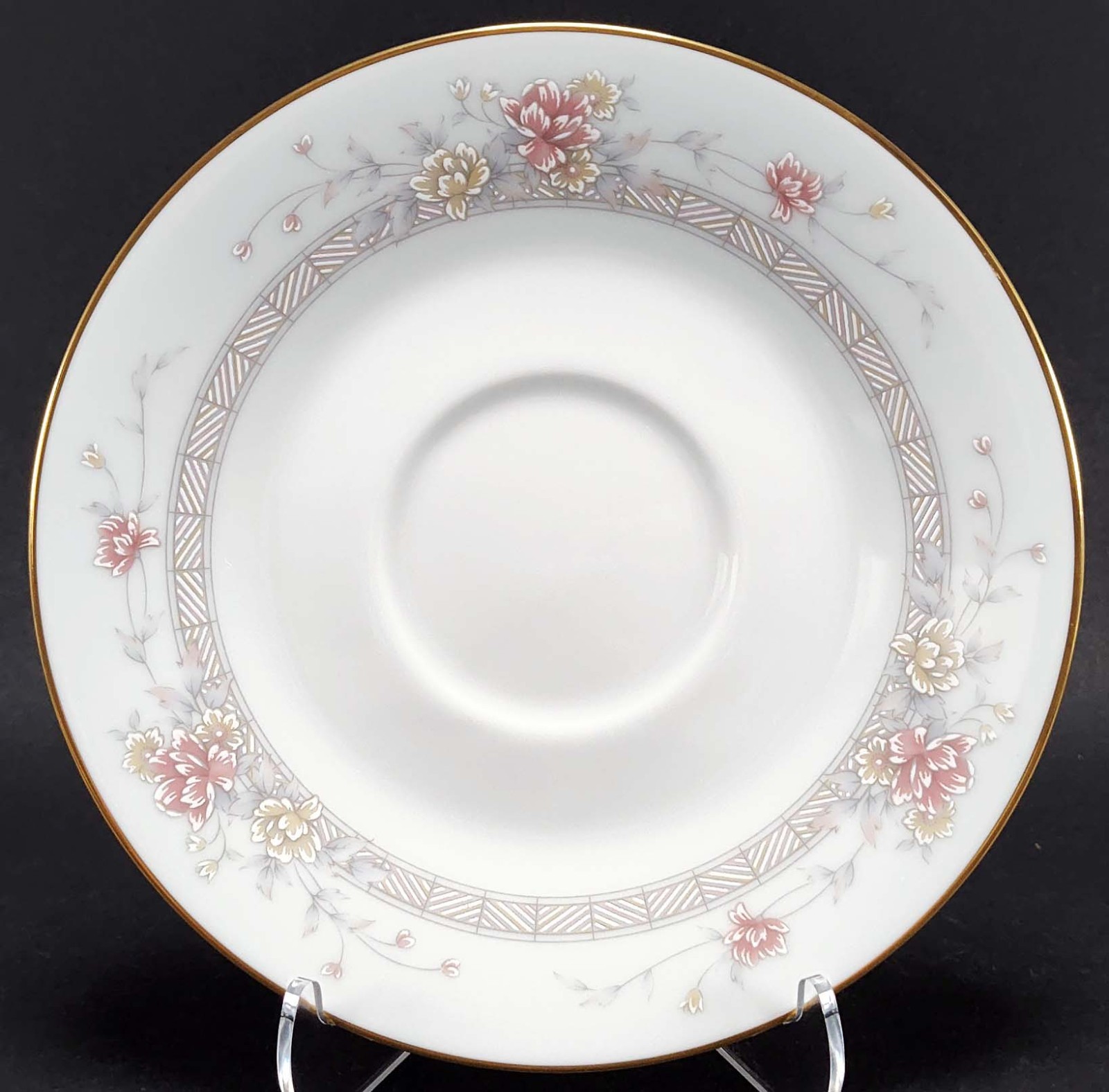 Mixed Lot Saucers Farmhouse Granny Cottage Shabby Mismatched China Set of 8