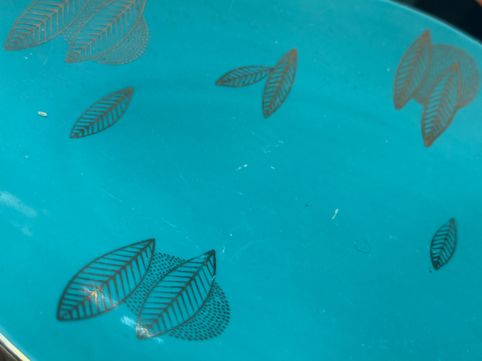 Vintage. MCM, Bareuther Bavaria Home Decor Bowl and Tray, Turquoise, **READ**