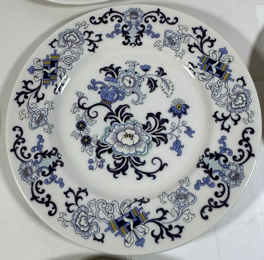 Royal Doulton Nankin 9 Set 1091 Blue & White Salad Plate 8”