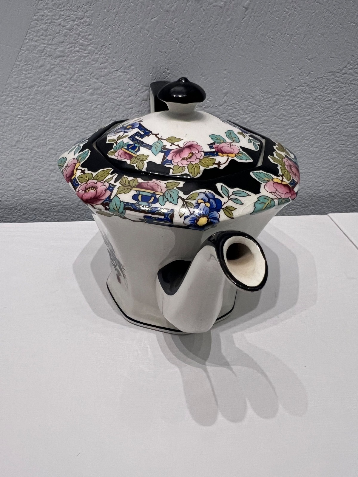 Wedgwood & Co Imperial Porcelain Nankin Black Teapot