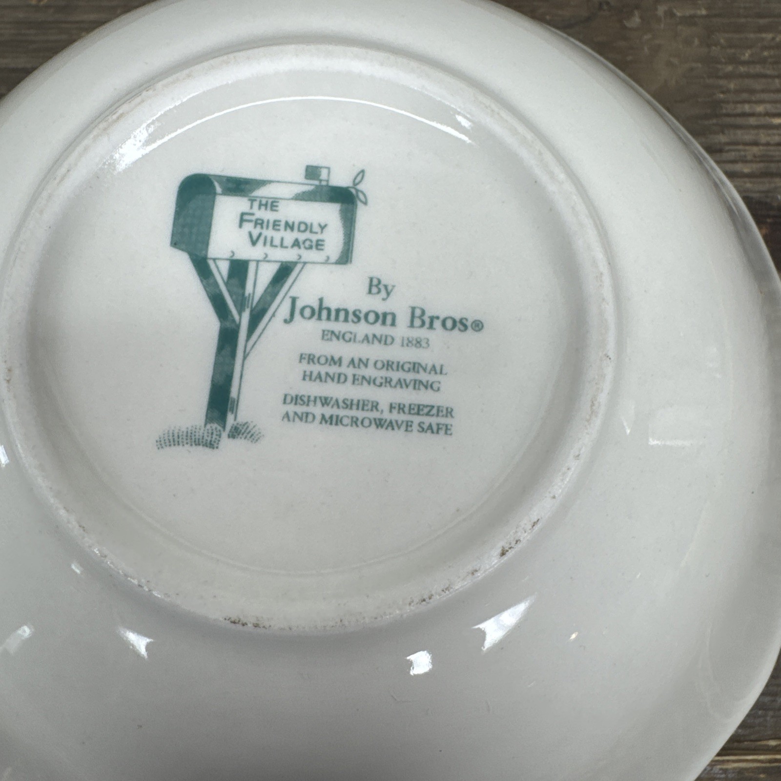 Johnson Brothers Square Cereal Bowls(s) FRIENDLY VILLAGE The Covered Bridge 6”
