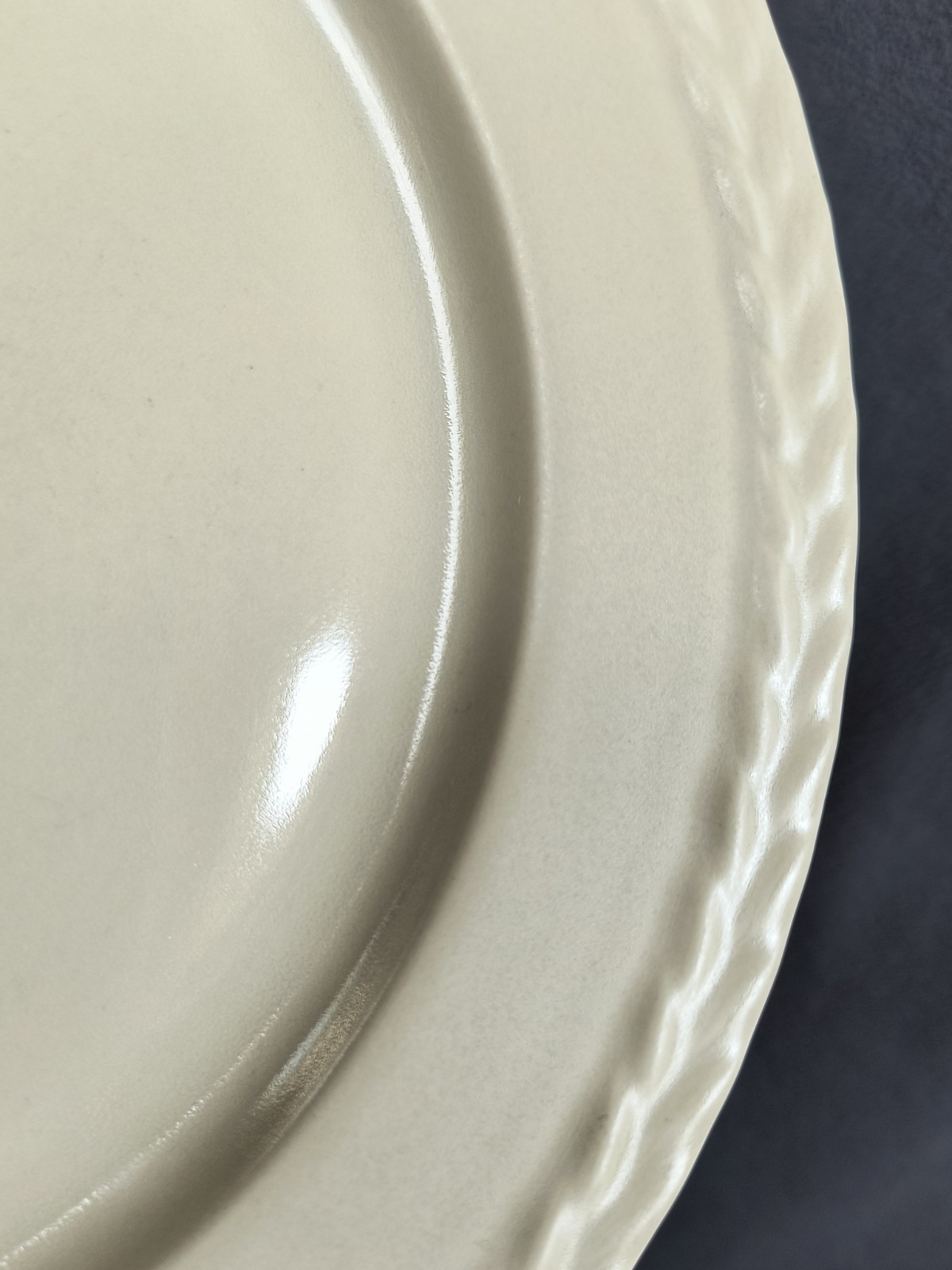 3 Wedgwood Stoneware Stone Harbor Sand Dinner Plates Set Nice Condition 11″