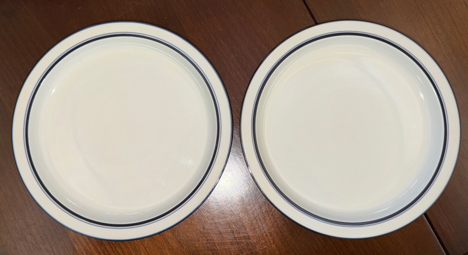 2 Dansk Bistro Christianshavn Blue Dinner Plates Portugal 10 3/8″