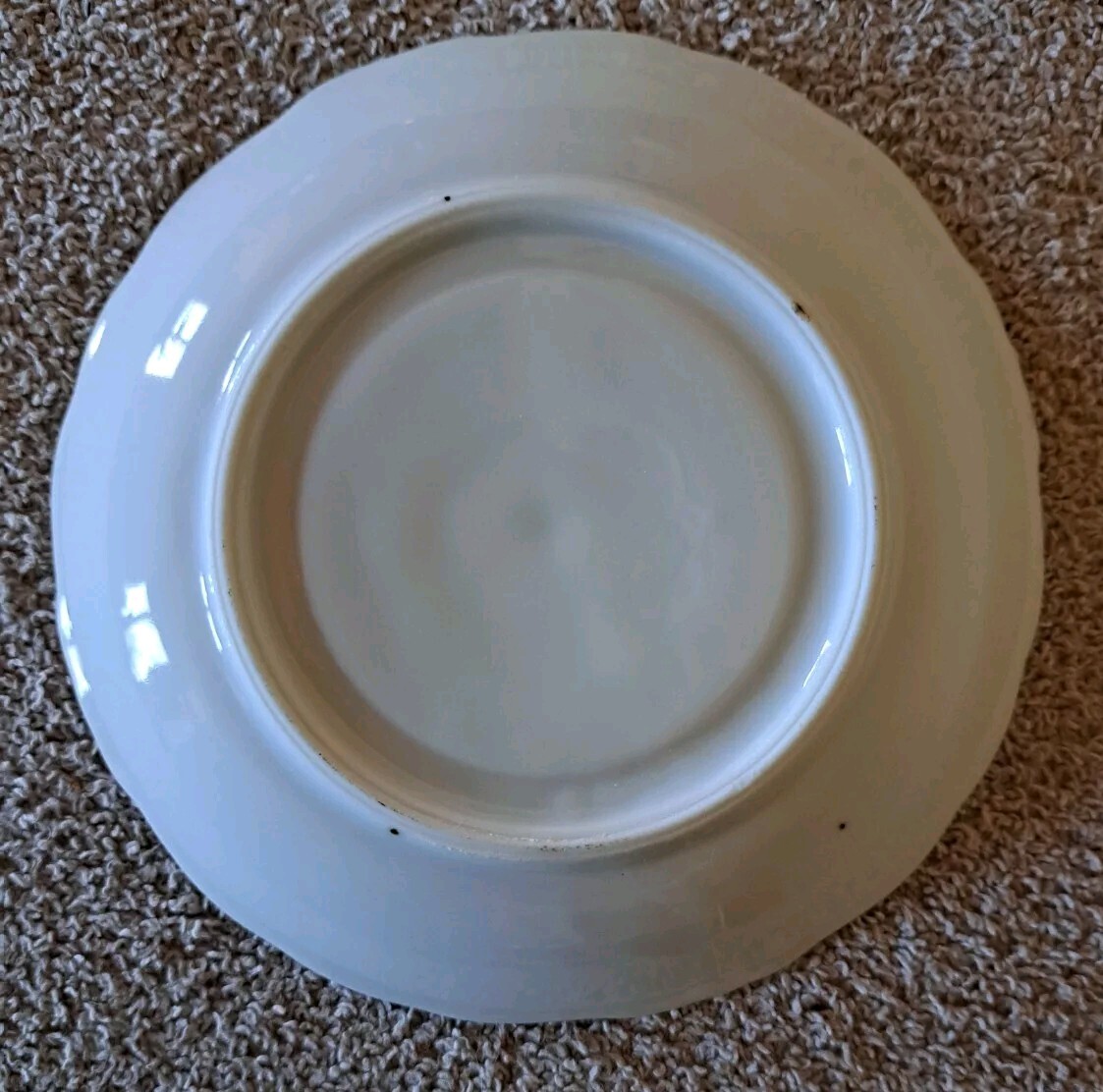 Vintage Moss Rose Saucers Set 2 5″ Plates