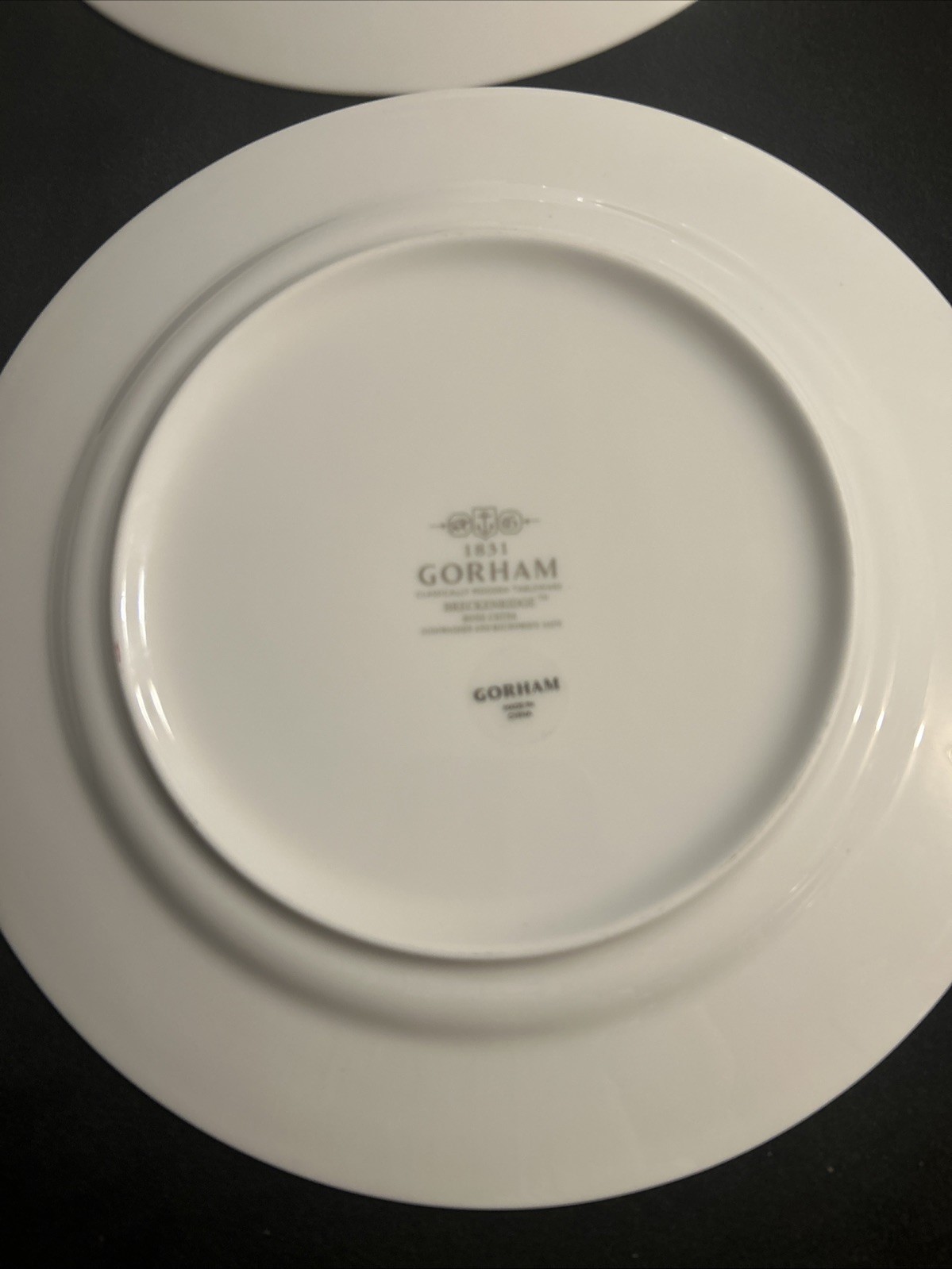 Gorham Breckenridge White Dinner Plate 10 3/8” NWT 4 Available