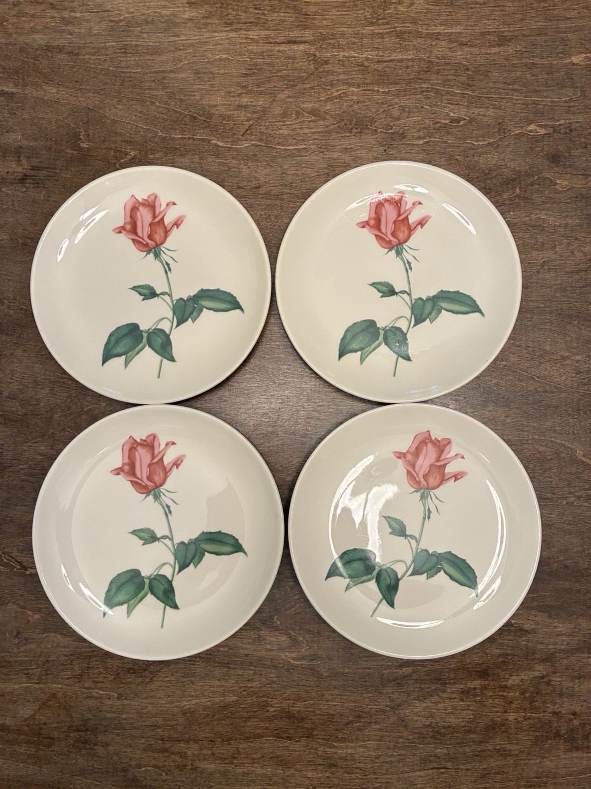 Vintage Harmony House Betsey Rose Dessert Plates Set Of 4 Excellent