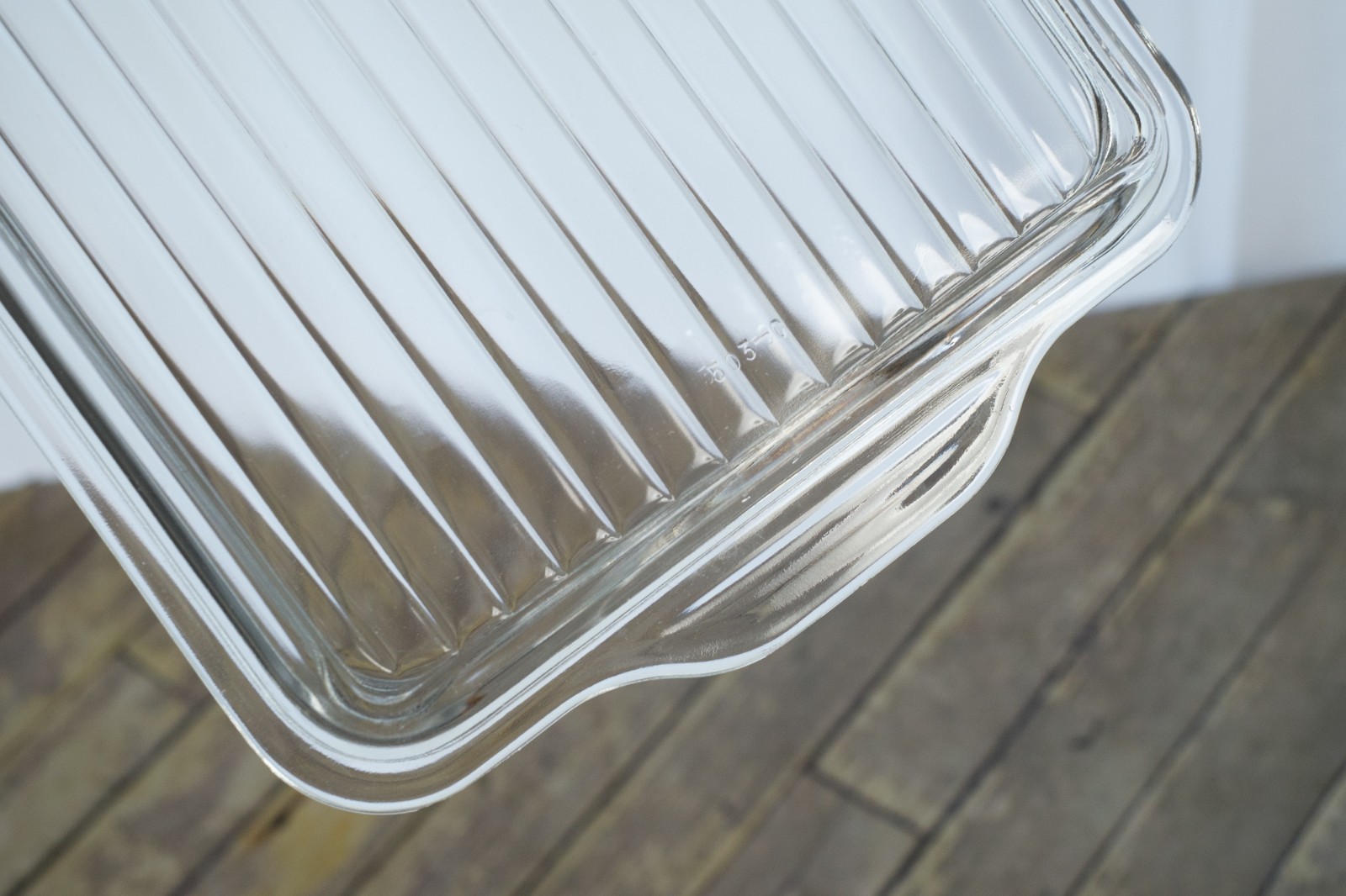 PYREX Clear Ribbed Refrigerator Dish Replacement Lid Only 503-C Vintage