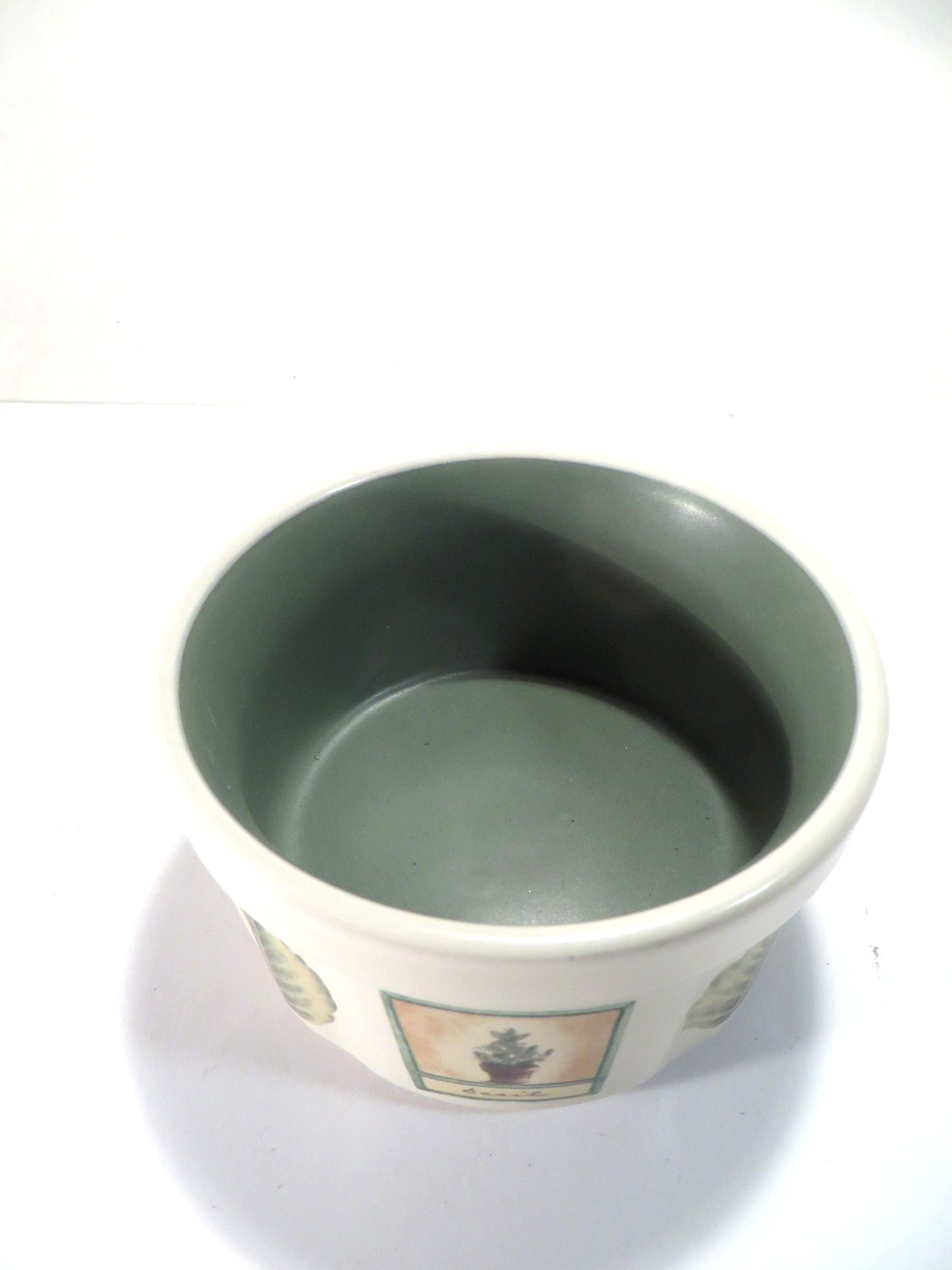 Pfaltzgraff ‘Naturewood’ Dip/Cheese Bowl Garden Theme Stoneware 4.5″