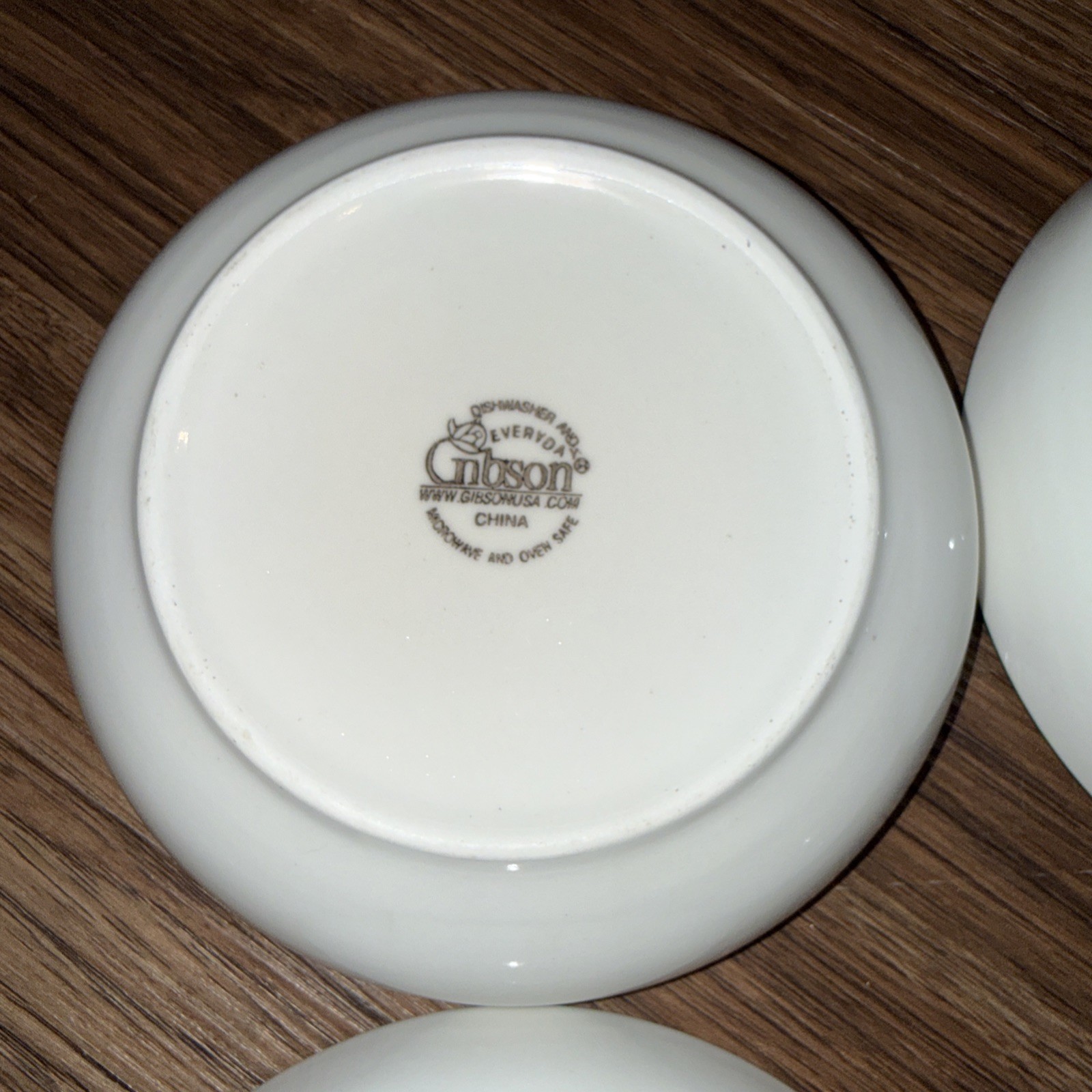 Gibson Herb Gardens Bowl Set: 4 bowls 7.25in and 1 bowl 10in Recipe Script Rim