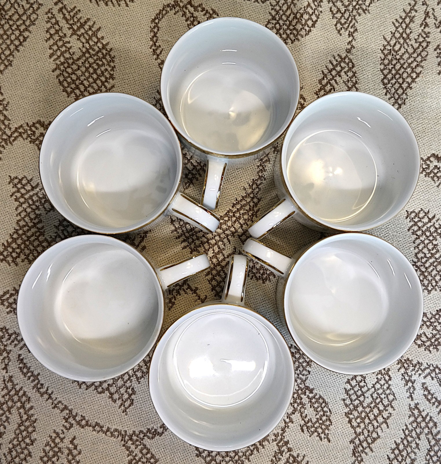 *Set of 6* Royal GOLD BUFFET Cups & Saucers Vintage EUC 1991 [30 available]