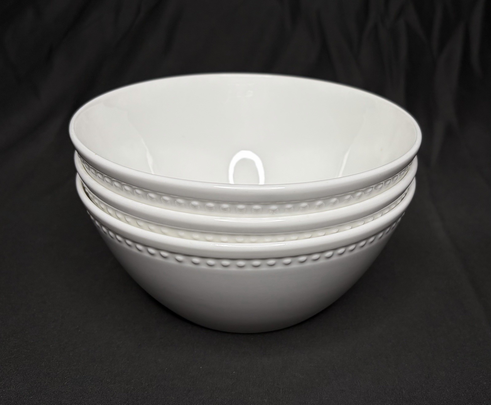 Studio tu Tabletops Unlimited 3-Piece Otella Bone China Soup/Cereal Bowls 6 1/4”