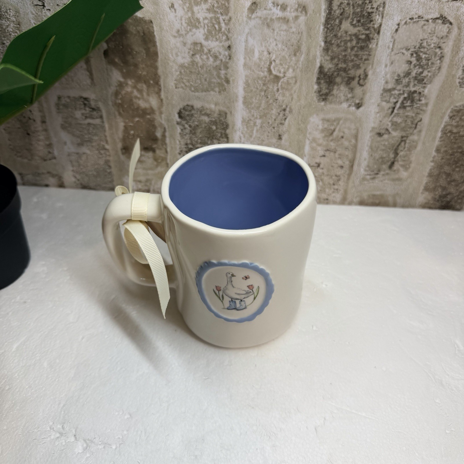 Rae Dunn Mother Goose Mug Blue NWT Cottage Farmhouse Spring Easter Gift