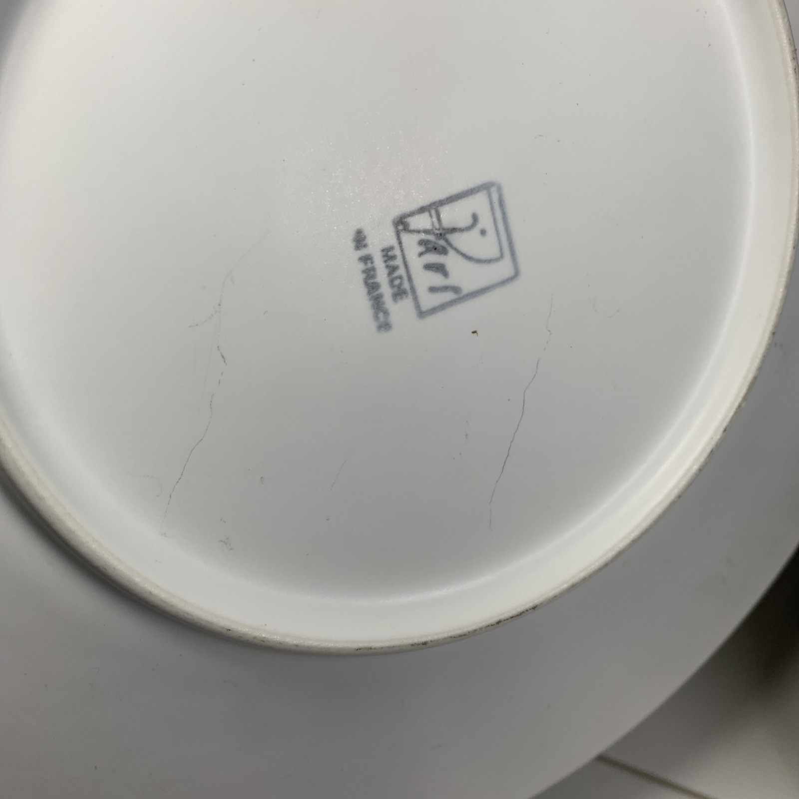 Jars France Aqua Blue 10 1/4” Dinner Plates Set Of 8