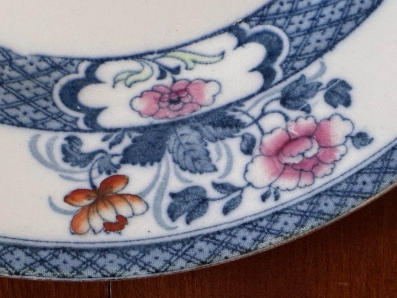 ANTIQUE F WINKLE & CO WHIELDON WARE OLD NANKIN LUNCHEON SALAD PLATE C1911