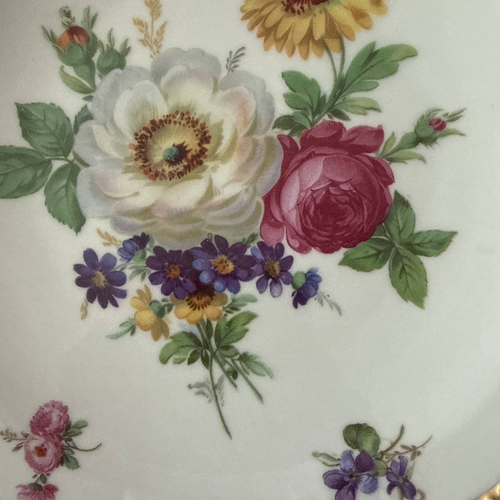 Mitterteich Bavaria Germany Meissen Floral Small Dessert Plate 6inch (076)