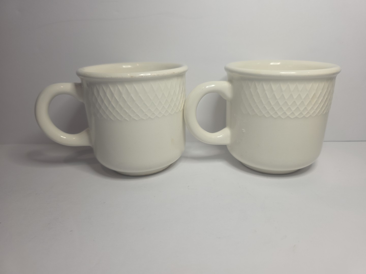 2x Windsor Browne WIB11 (1) 3 1/8” Coffee Mug Cups Made In Italy Vintage