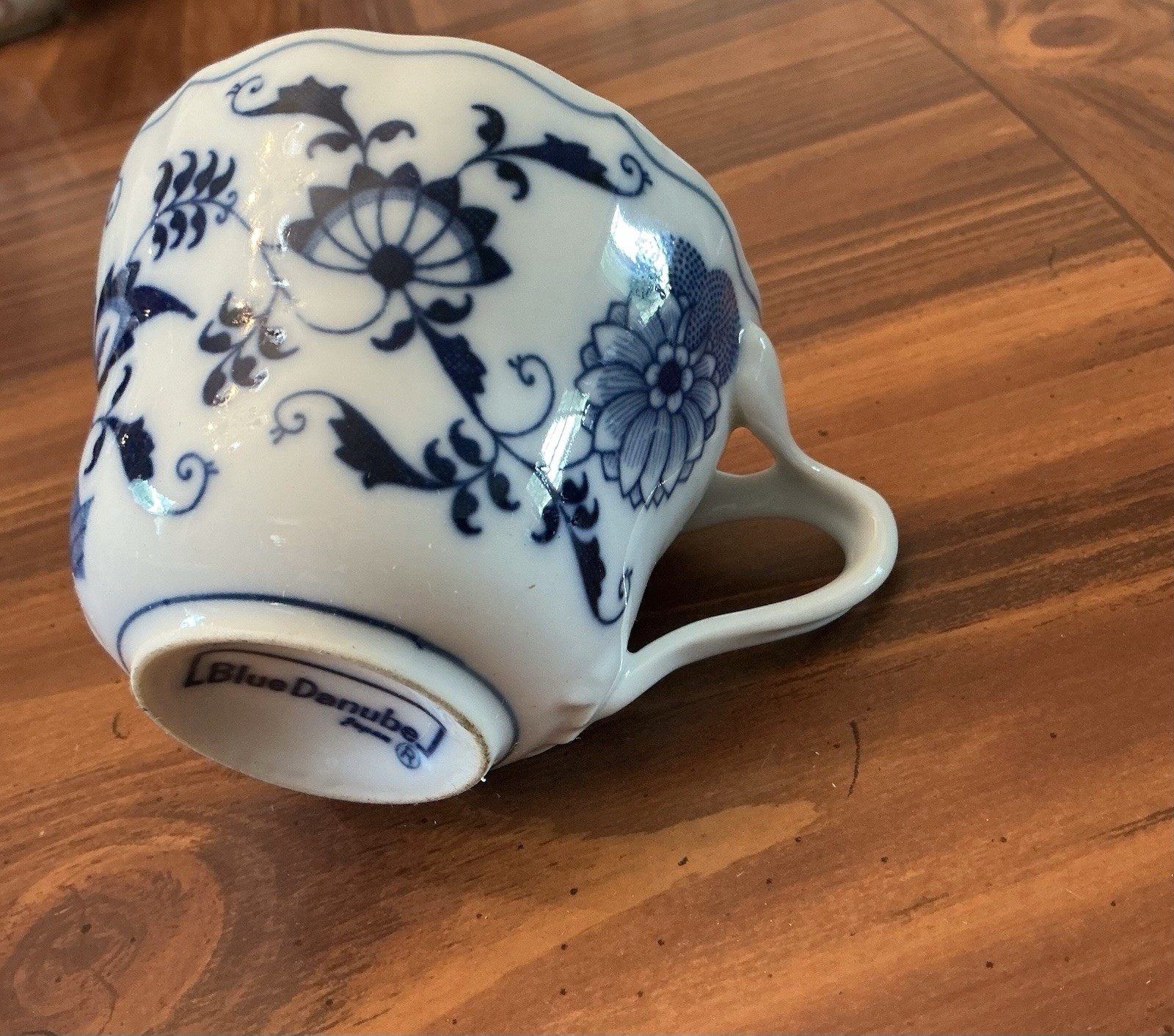 Blue Danube Vintage 1950s Coffee Cup Porcelain Ceramic Made in Japan