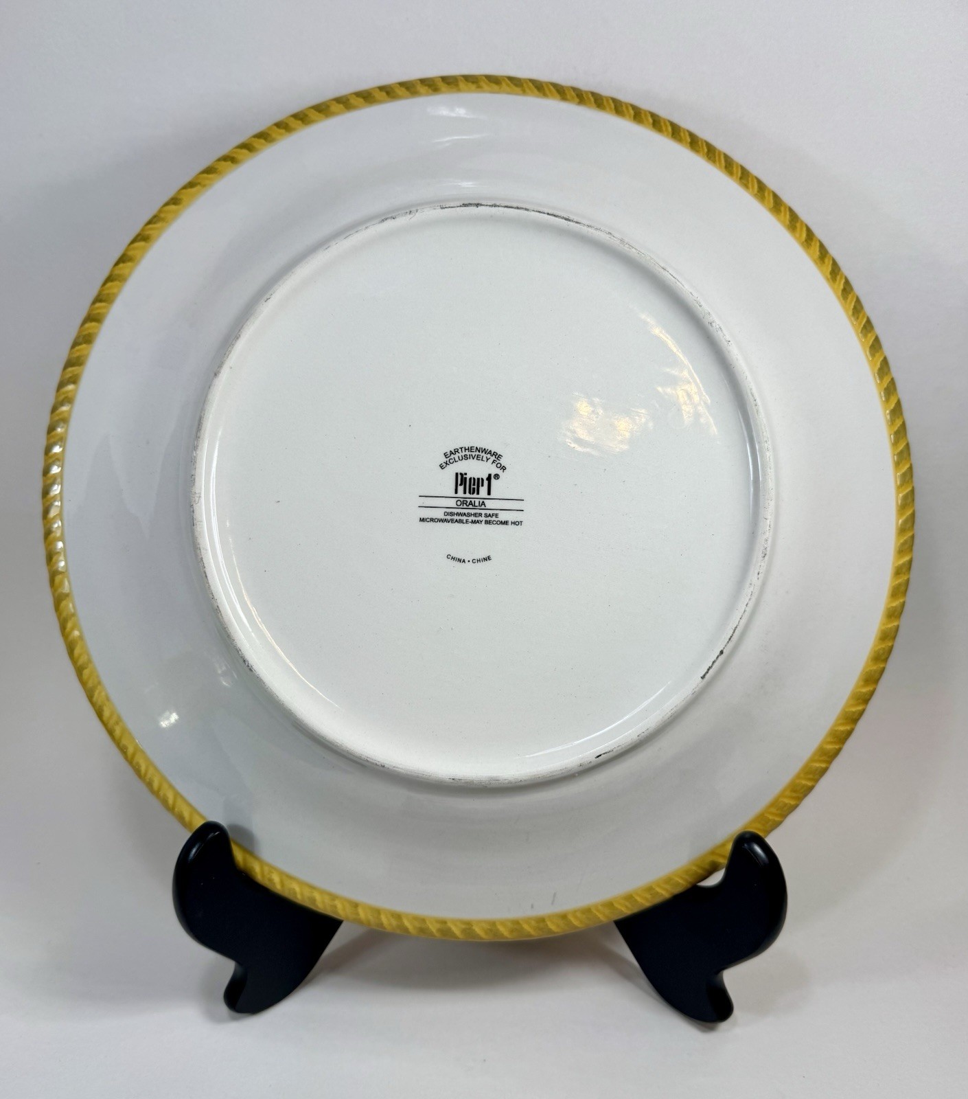 Pier 1 Oralia Earthenware Dinner Plate Replacement Discont’d 11.75” B79