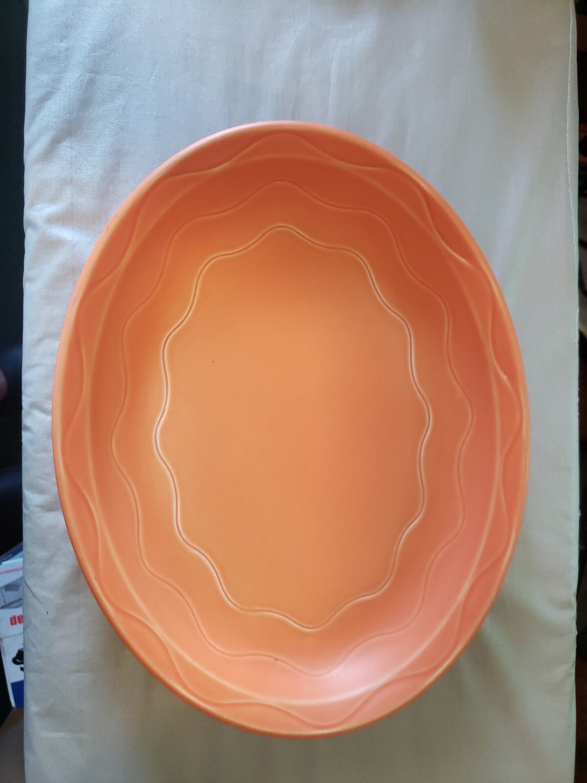 Syracuse China ‘Catalina’ 13 1/2”x 10 1/2” Platter 1950-1959 Vintage USA MCM