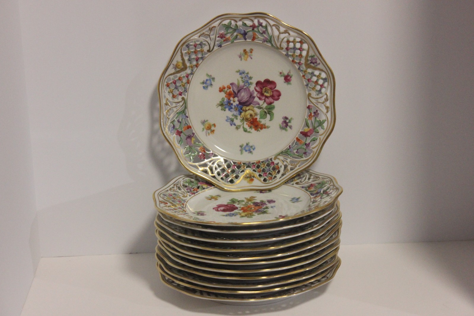 Schumann Bavaria Dresden Empress Chateau Salad Plate, 8-1/2″, 12 Plates Avail