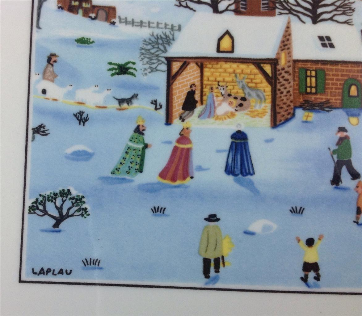 Villeroy and Boch Naif Christmas Square Handled Cake Plate