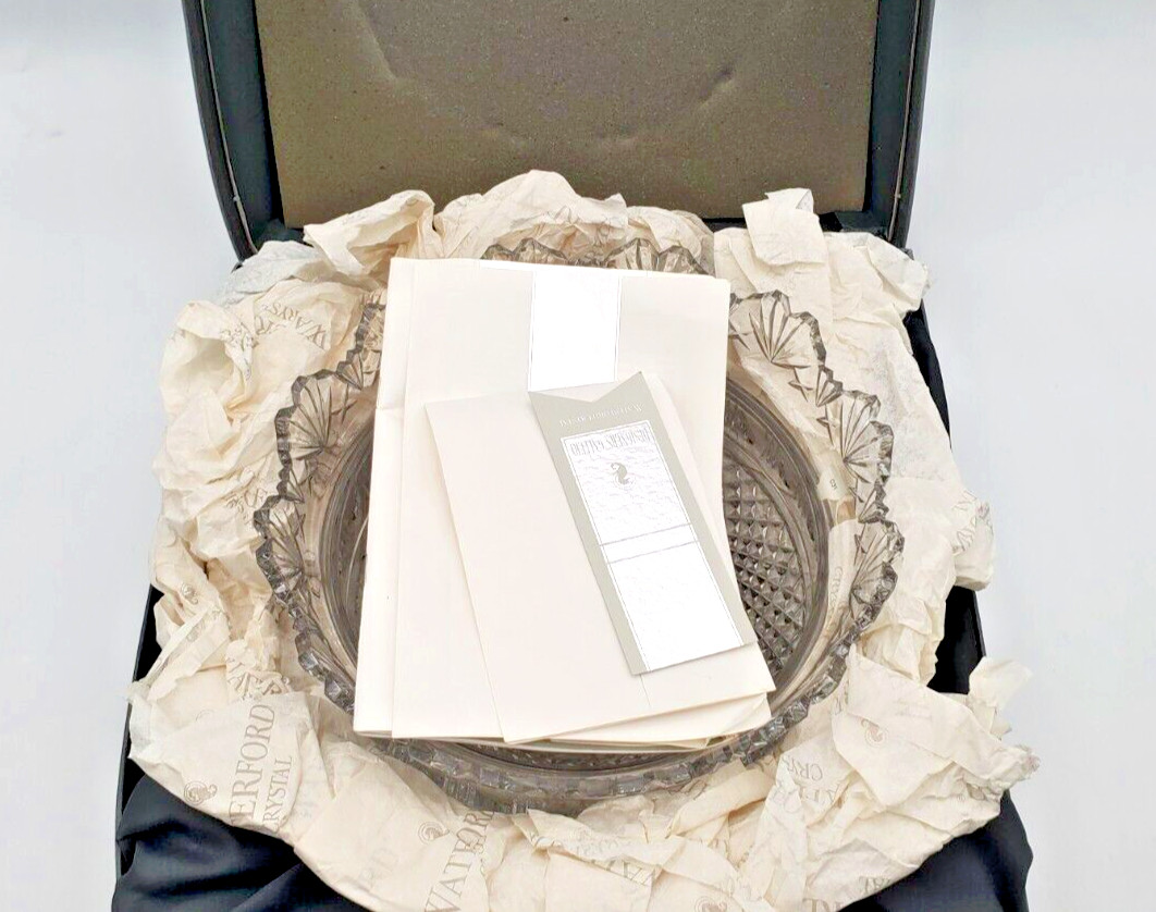 Waterford Crystal Kings Bowl 10″ Centerpiece Designers Gallery Collection New