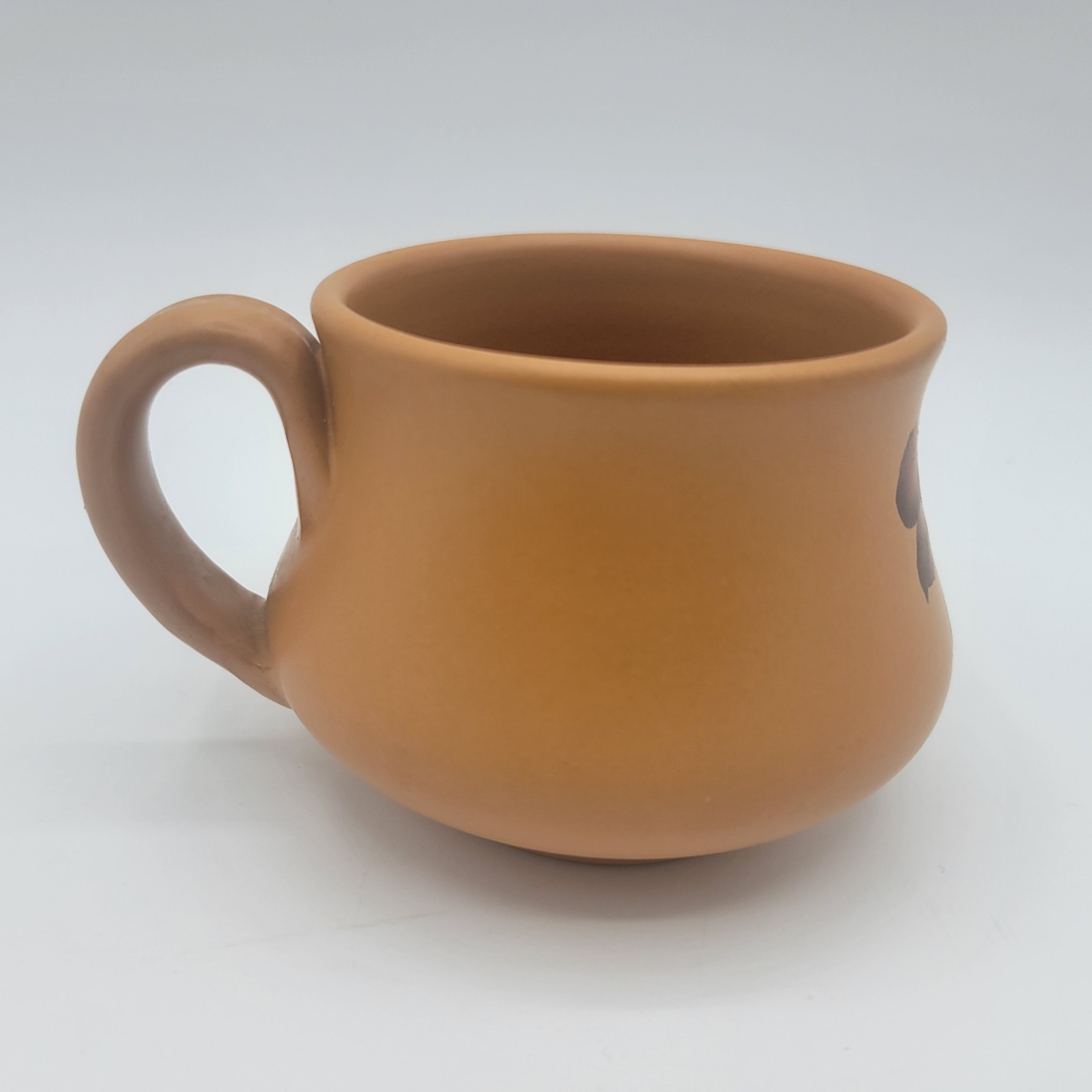 Ceramic Hand-Painted Hand Made Earthenware Cup & Saucer Unique