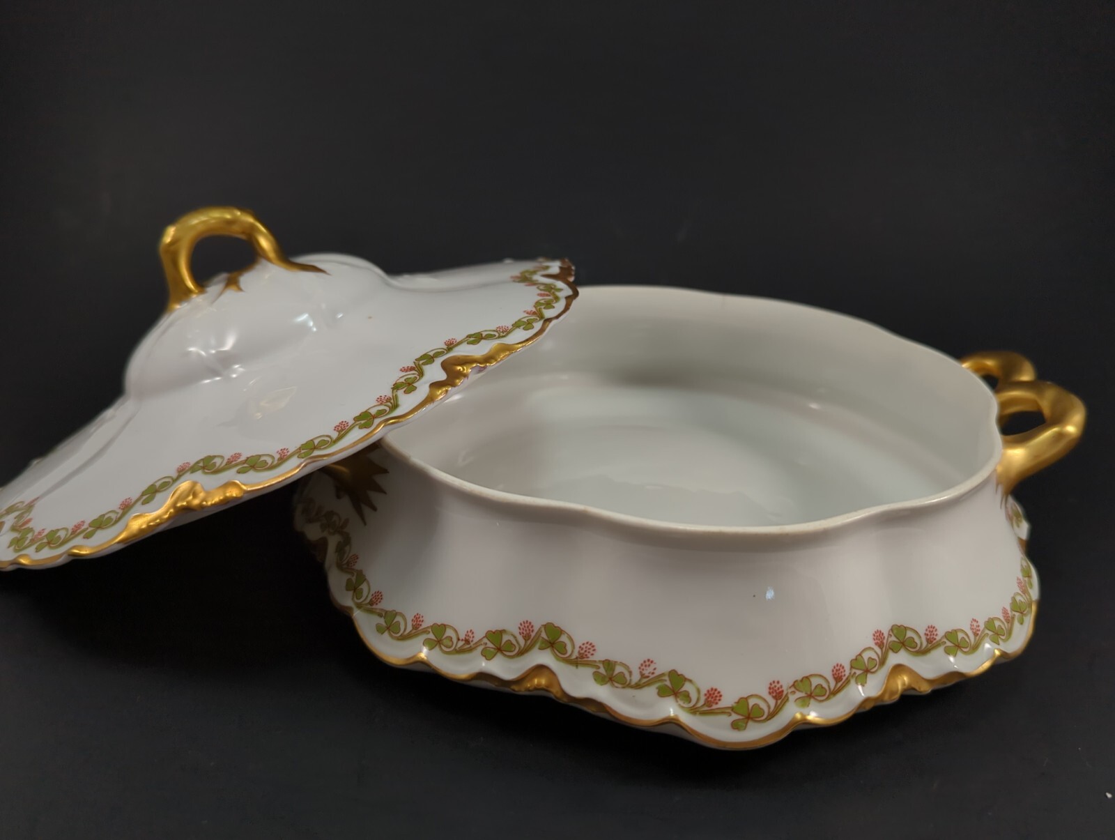 Rare Haviland Limoges Oval and Circular Serving Dishes plus one Circular lid.
