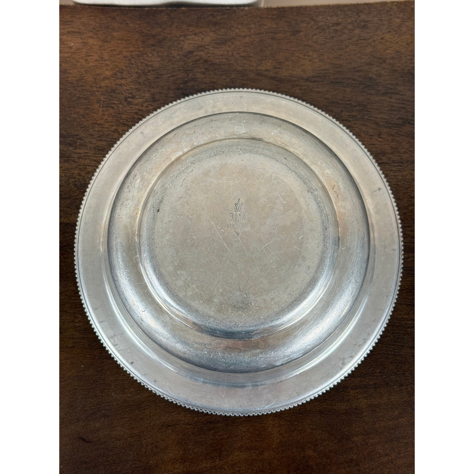 VTG 1960s BW Buenilum Hammered Aluminum Covered Casserole Dish w/Lid 8 5/8″