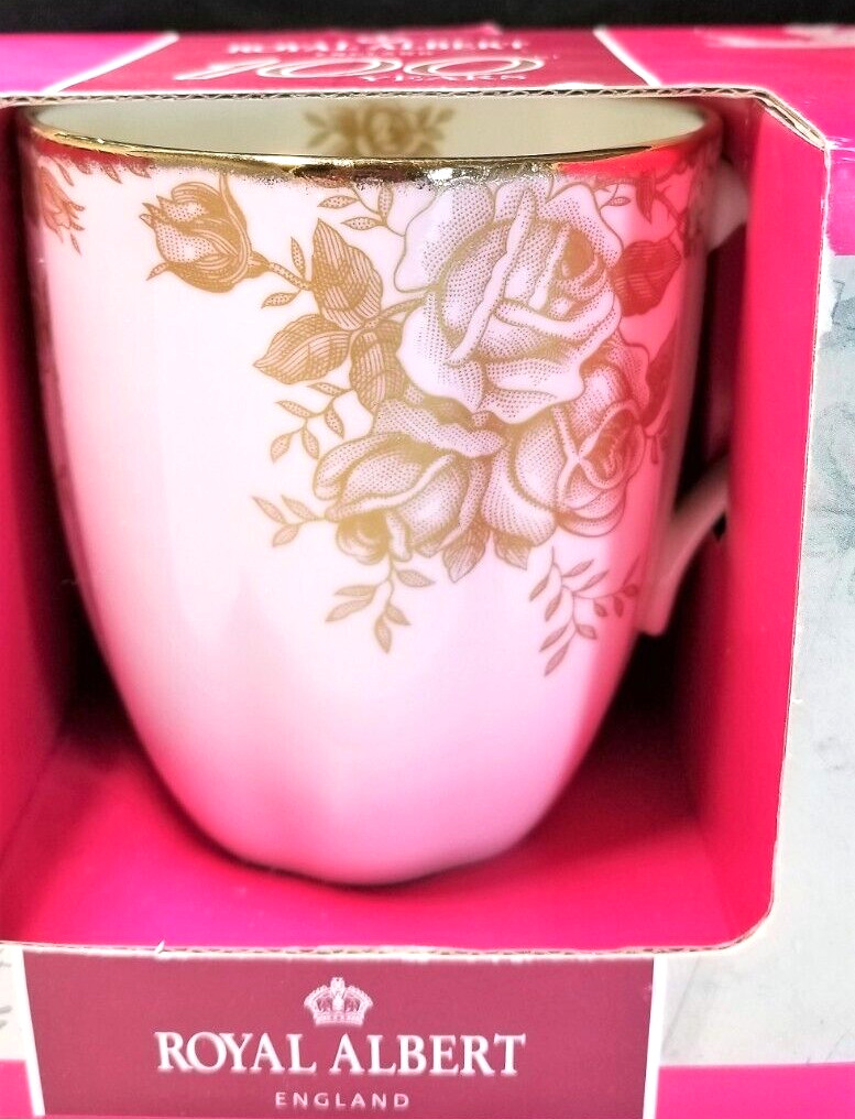 Royal Albert 100 Years 1960 GOLDEN ROSES MUG Boxed with tag