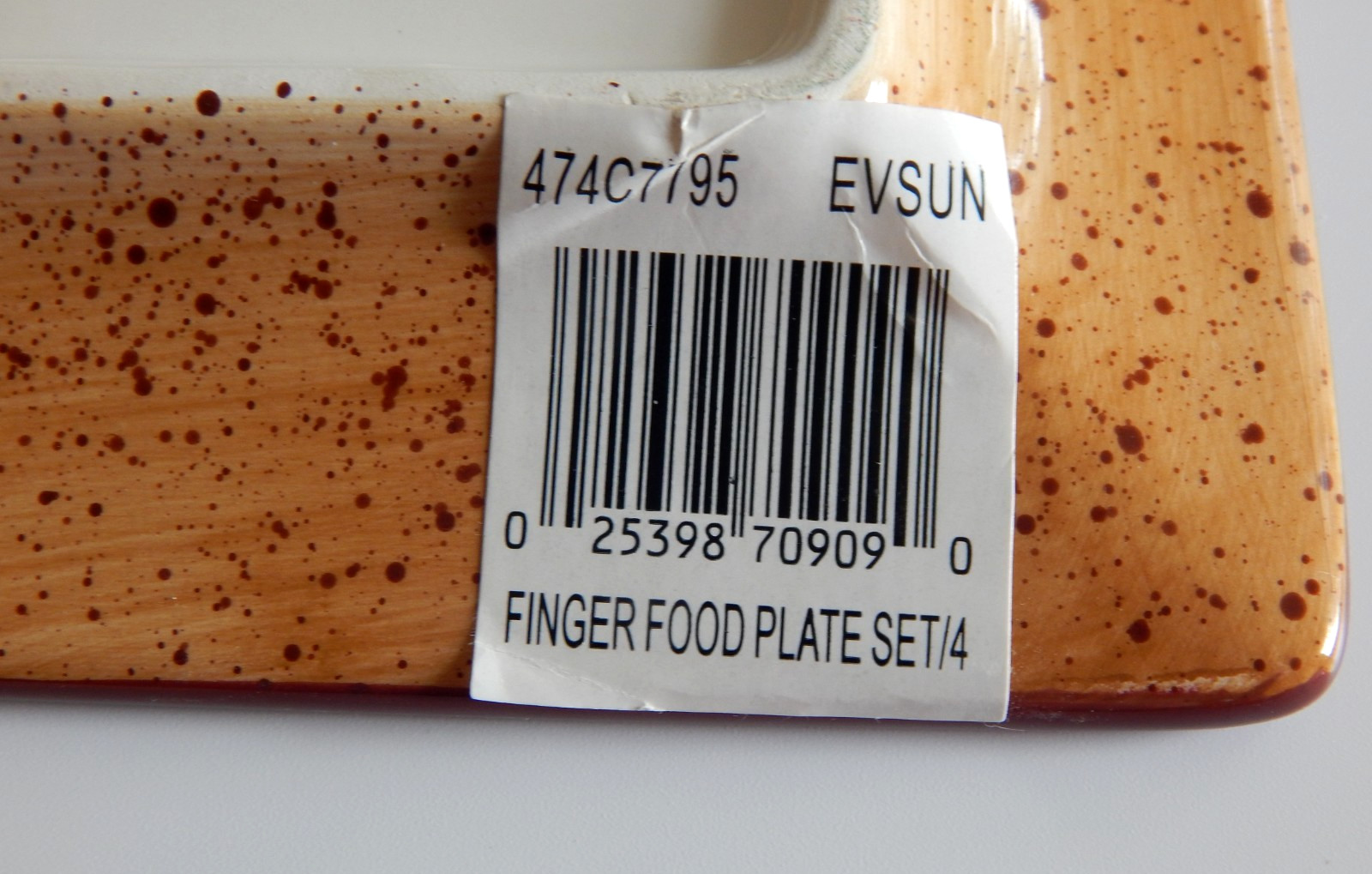 PFALTZGRAFF EVENING SUN 5 1/4″ SQUARE FINGER FOOD PLATES SET OF 4 NEW W/TAG