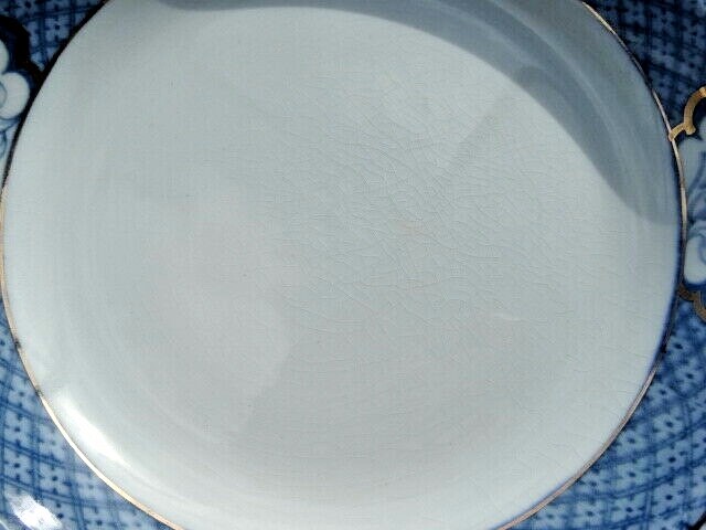 Set of 3 Colonial Pottery F. Winkle Old Nankin (Undecorated) Rimmed Soup Bowl