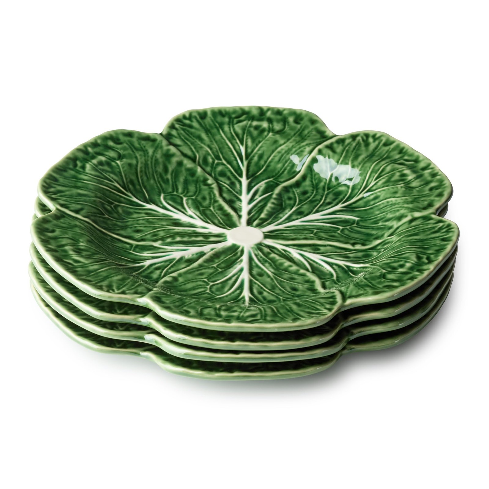 Cerified International Le Jardin Green – Set Of Four -11 Sculpted Green