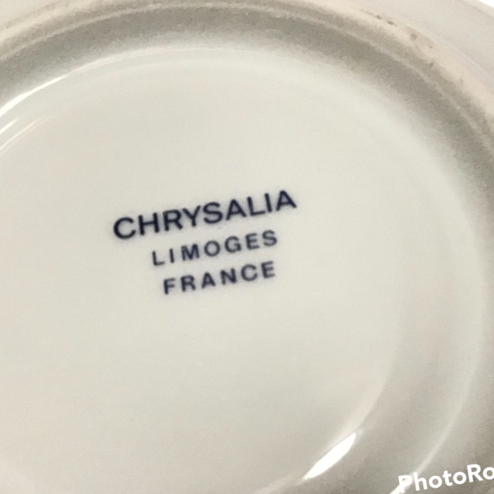 Vintage Limoges France Set 2 Cups and Saucers Santorini Island Chrysalia Hotel