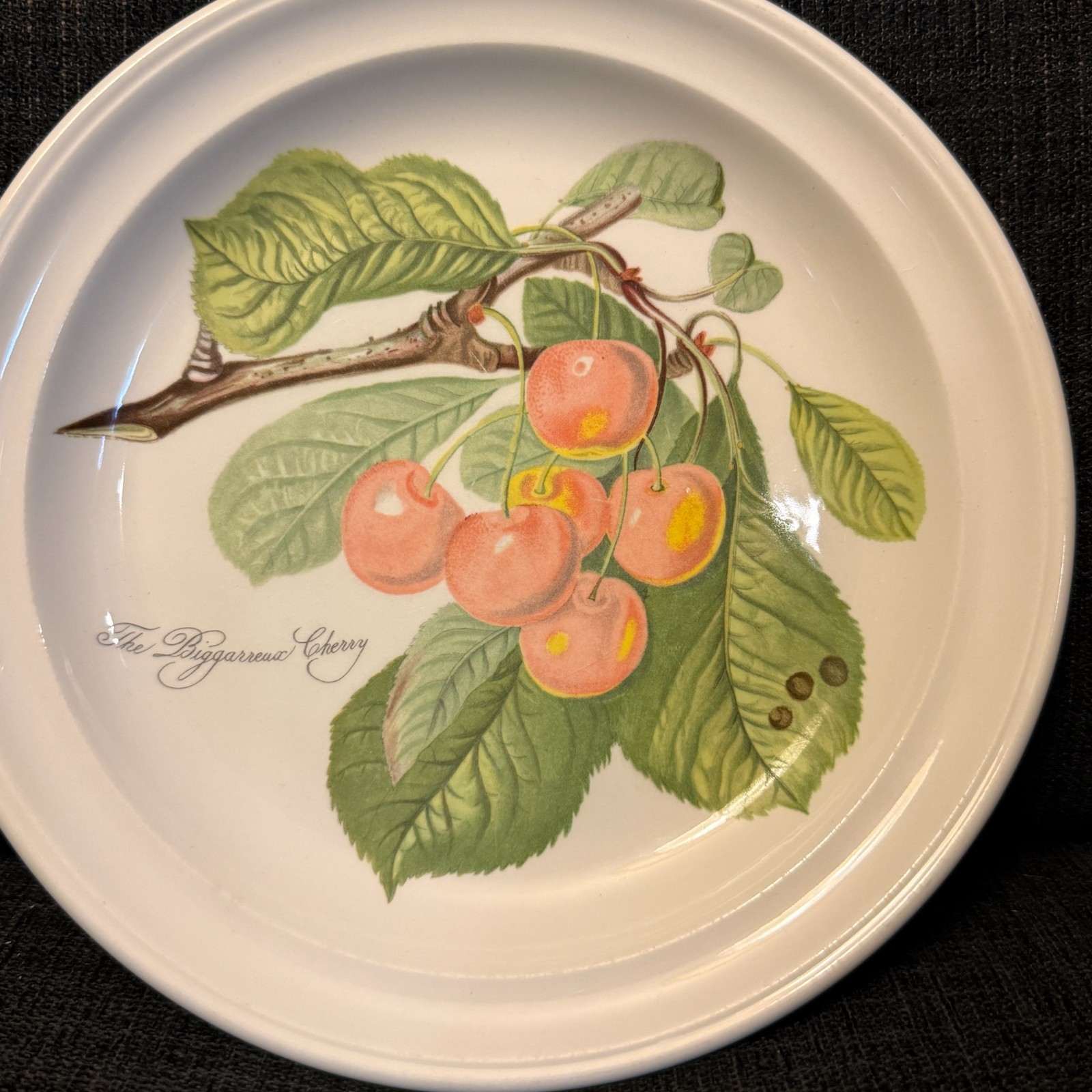 Portmeirion Pomona 2 Dinner Plates Currant & Peach 1 Salad Cherry No Border Engl