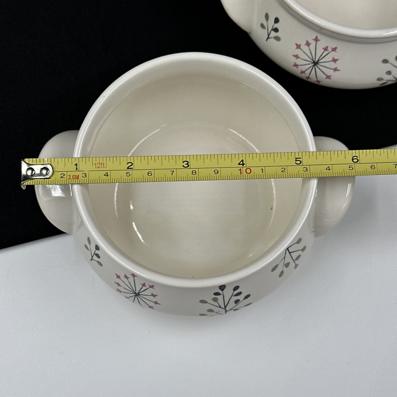 Franciscan Echo (2) 4” Individual Casserole Dish Without Lid USA •PRISTINE•