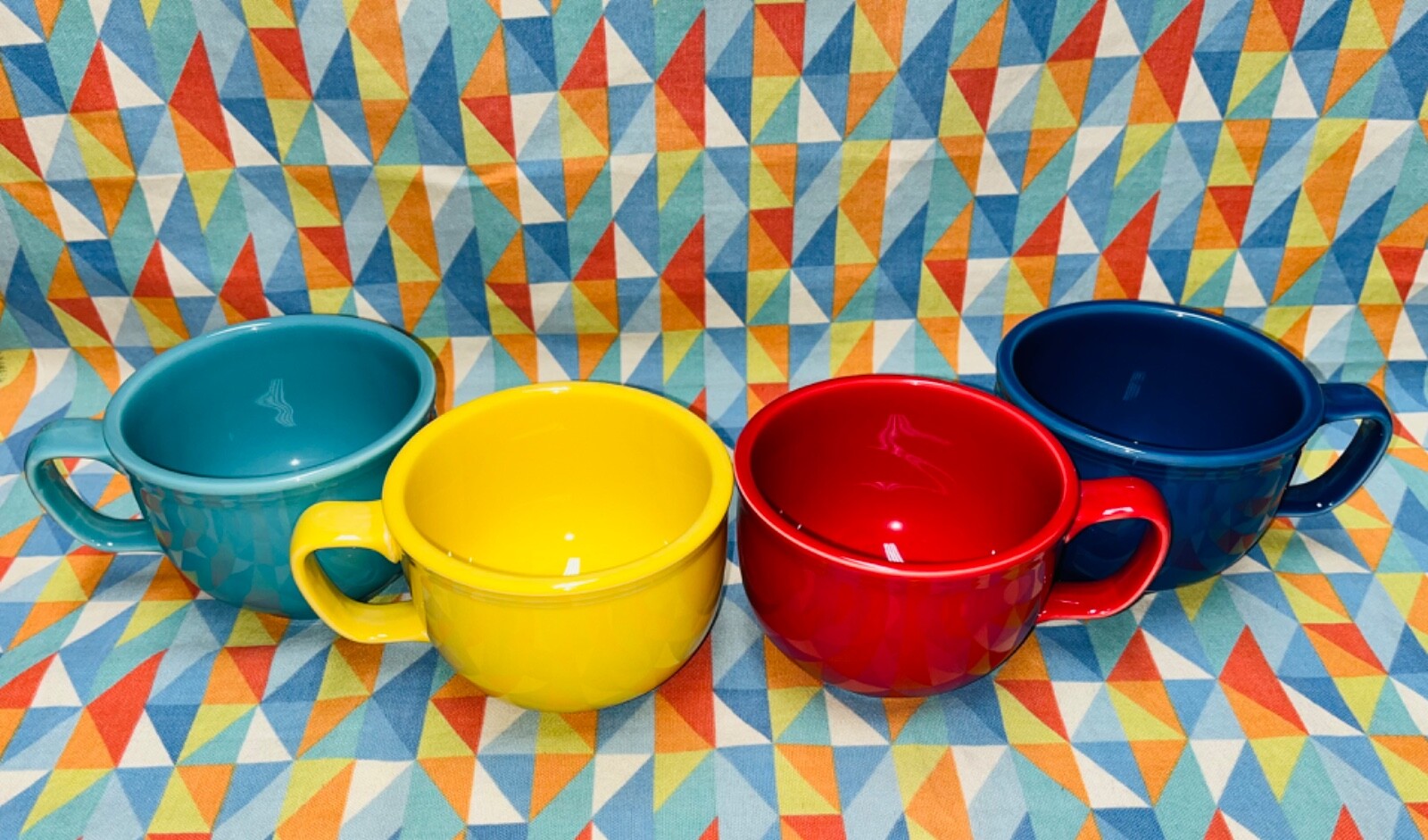 NEW FIESTAWARE 18 oz Jumbo Mug set of 4 Mixed Colors Soup Cup FREE SHIPPING