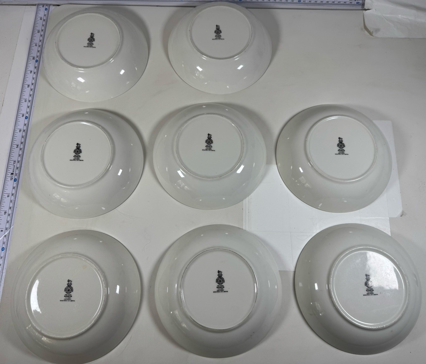 Royal Doulton Nankin Bowls 8 Set 1091 Blue & White Bowl
