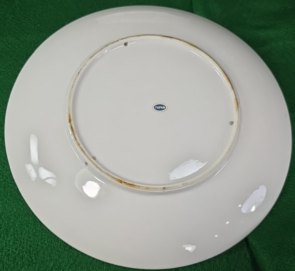 Vtg Herb Garden Wall Hanging Plates Set 4 Japan Parsley Mustard Sage Chives Deco