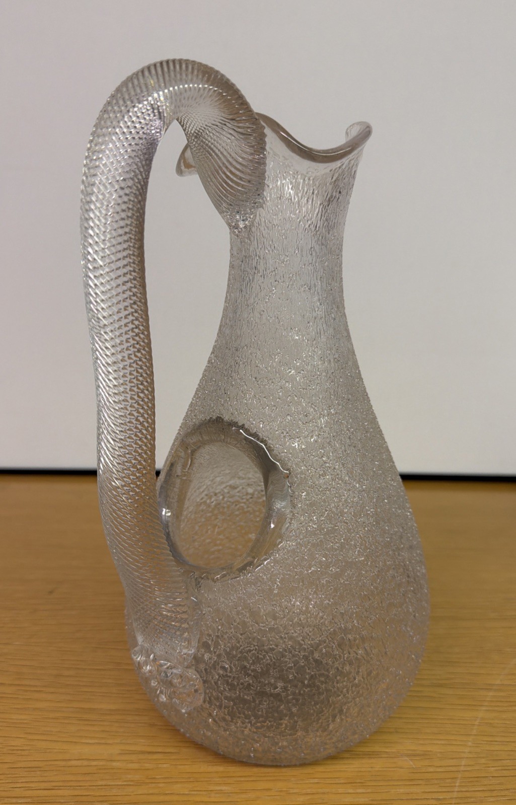 Antique Biedermeier Style Carafe glass cold duck champagne cooler pitcher