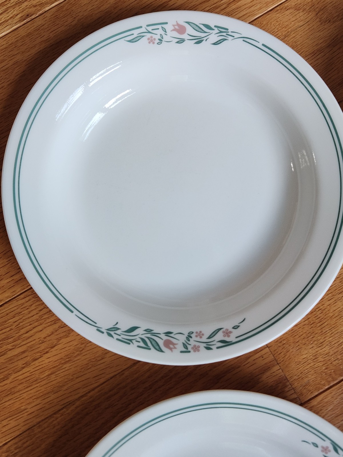 Corelle Rosemarie Flat Rim Soup Pasta Bowls 8-1/2 in Set Lot 6