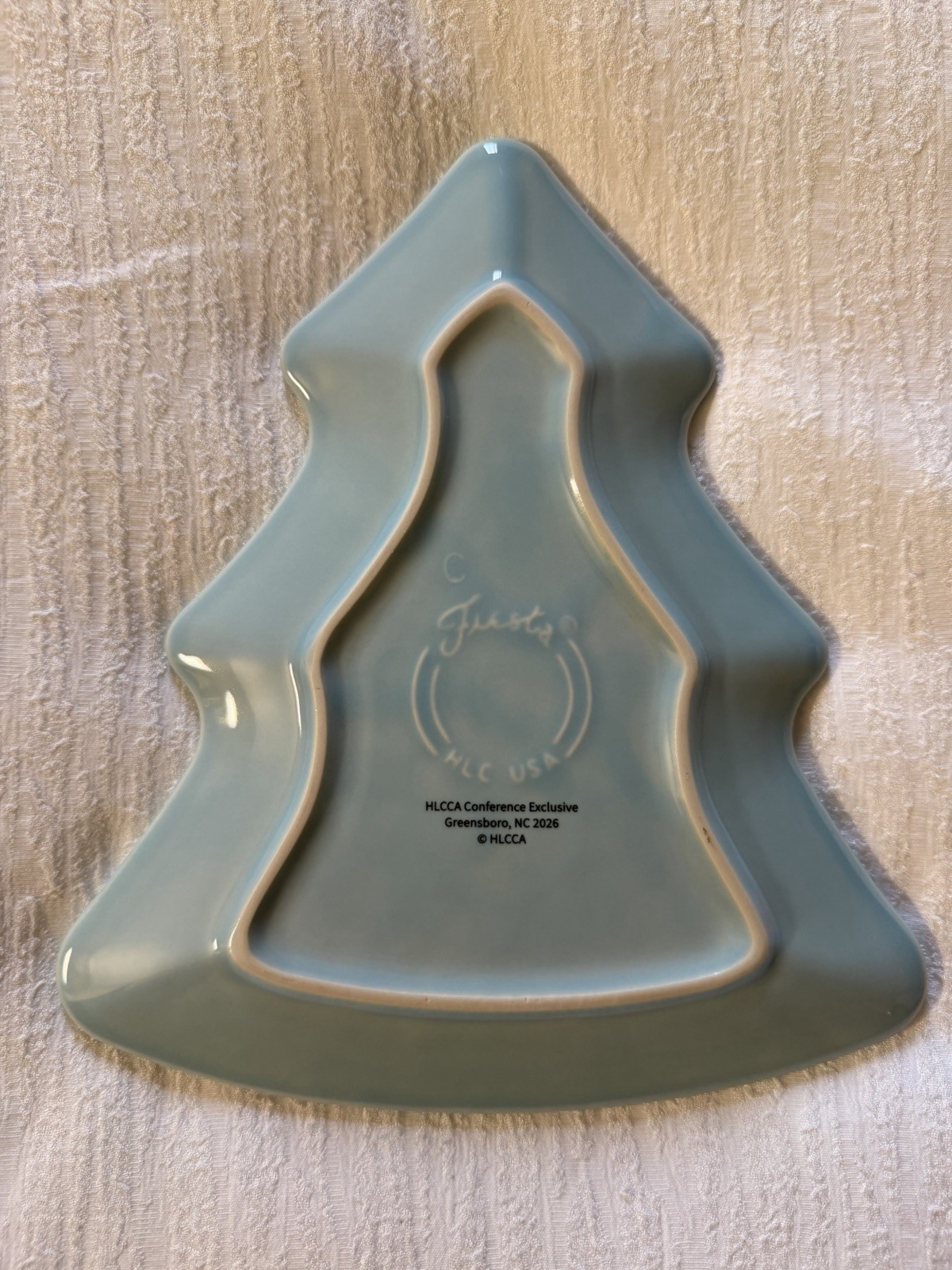 HLCCA 2026 Conference Exclusive Atomic Pine Fiesta Christmas Tree Plate Sky
