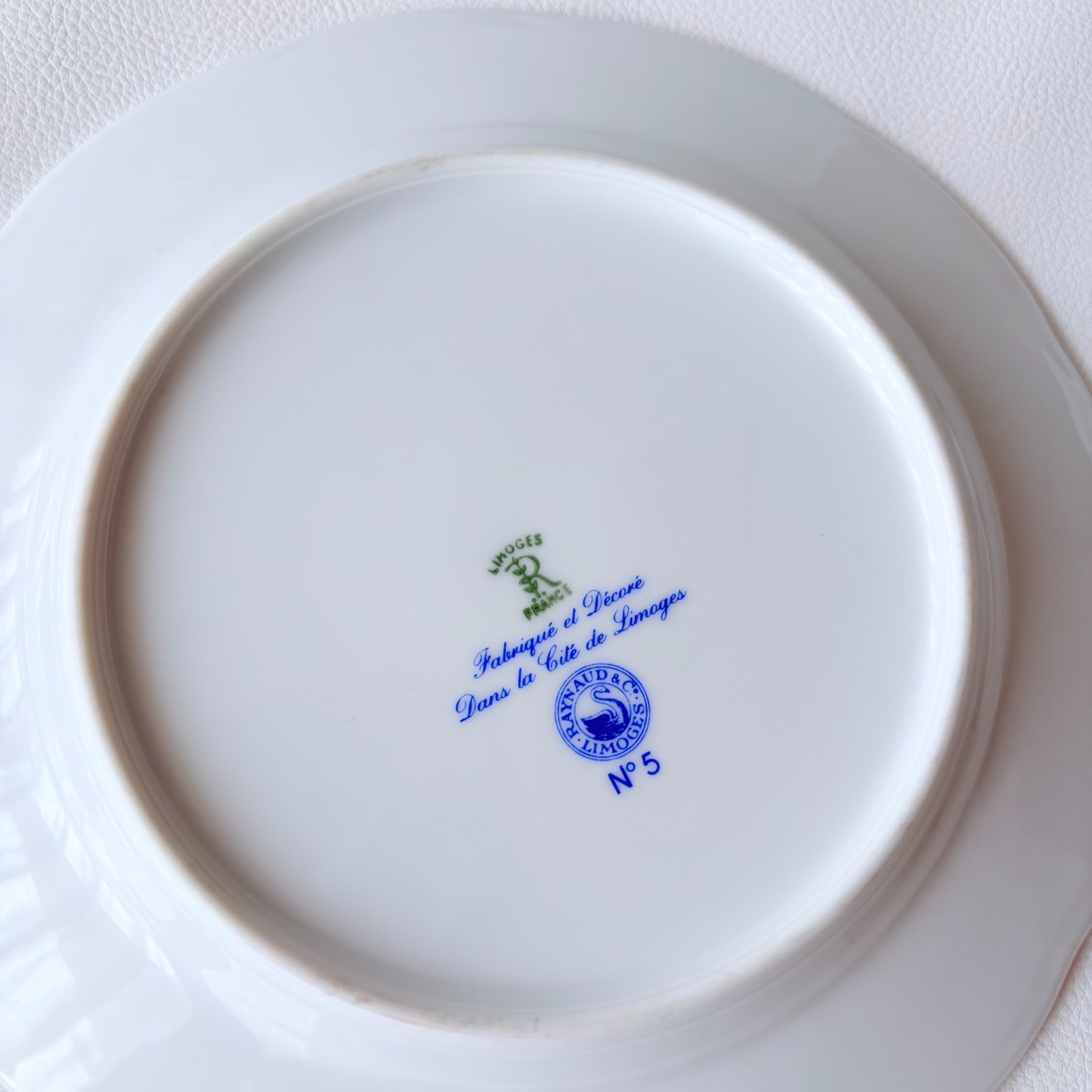 RAYNAUD Limoges SI KIANG Plate Full Set 6 [No.1 – 6] 22cm/8.7″