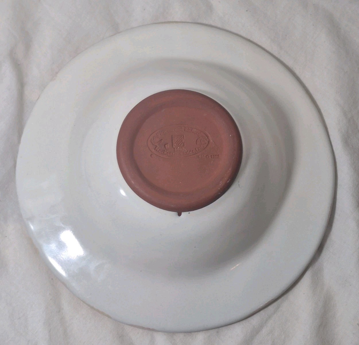 Vintage 1992 MacKenzie-Childs Keukenhof Bowl Flat Rim 8 3/8″ Diameter