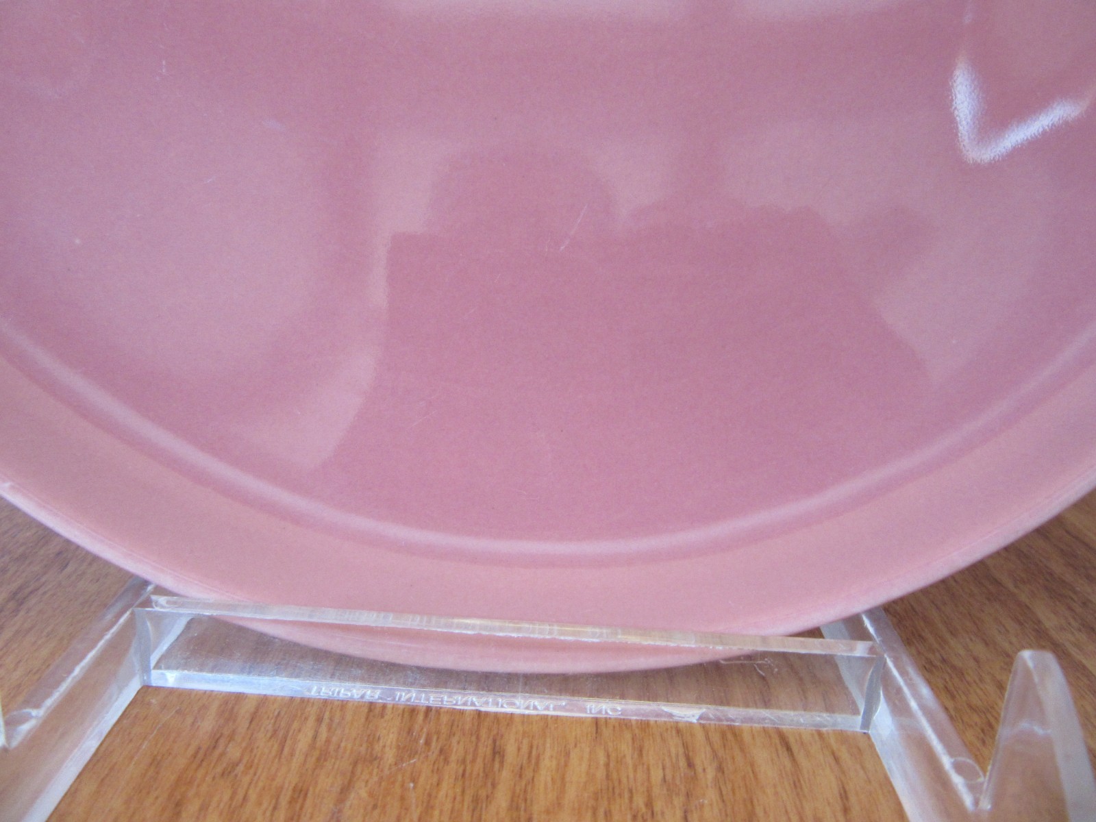 2-Vintage 1950’s Sears HARMONY HOUSE SYMPHONY 9 1/4 ” Luncheon Plates PINK AQUA