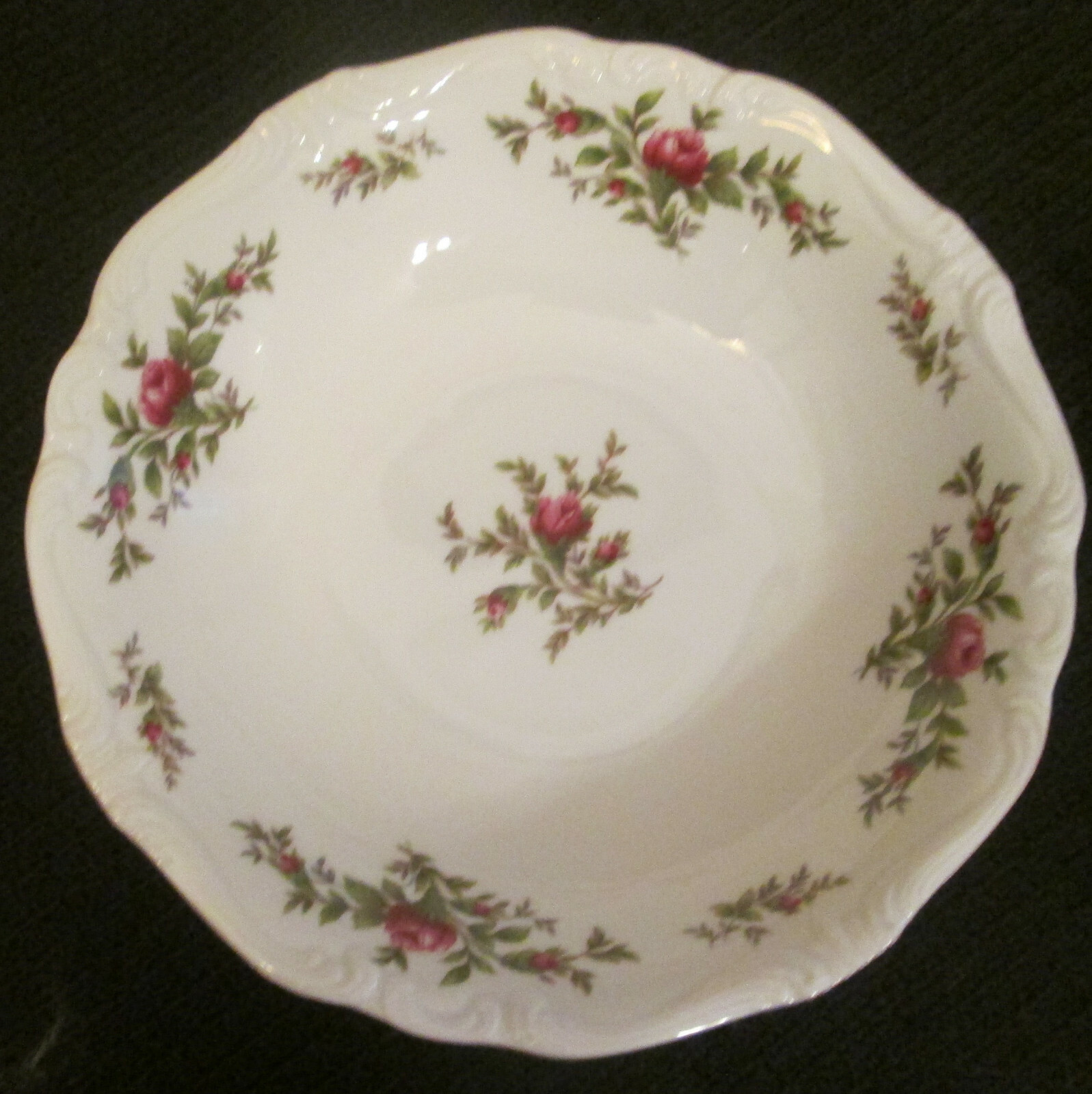 (2) TWO Traditions Fine China Johann Haviland Moss Rose 8″ Salad Plates