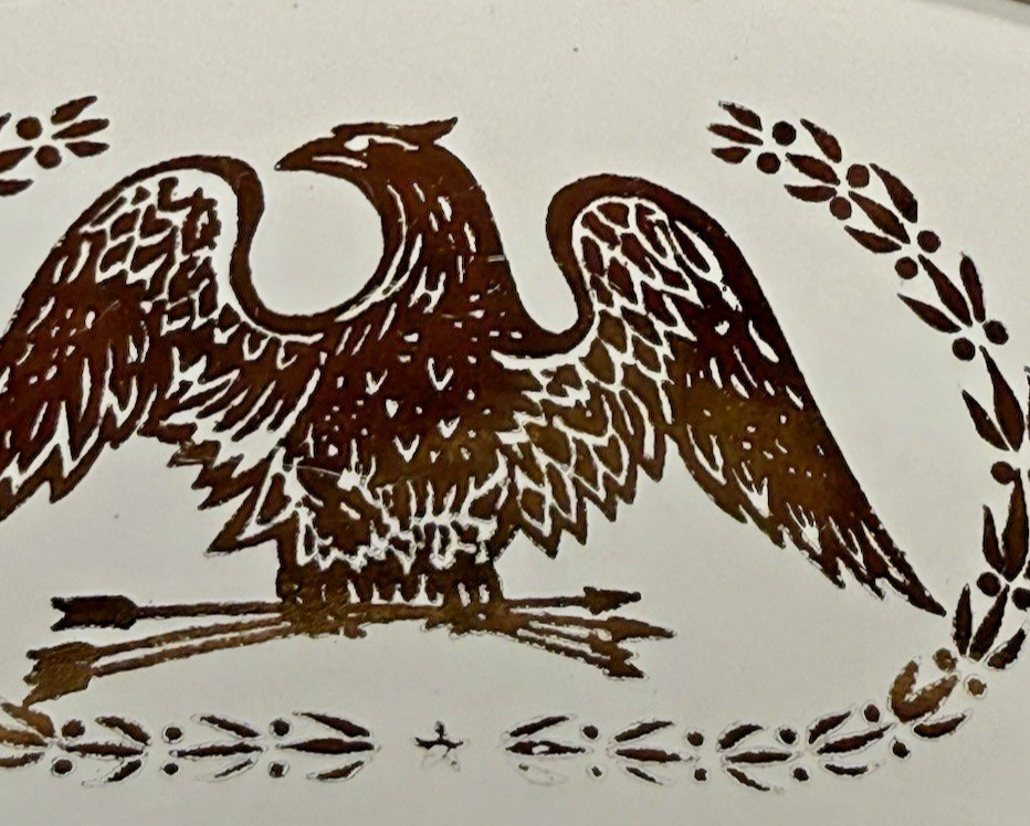 Vintage Candy Nut Relish Dishes Gold Gilt Americana Eagle Victory Wreath – Three