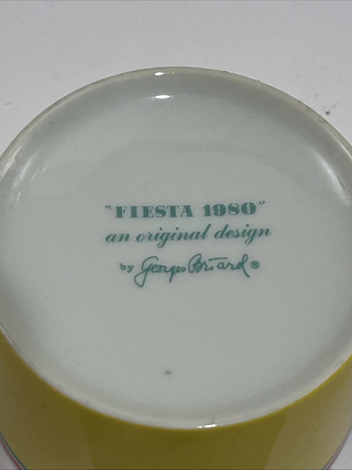 RARE! FIESTA 1980 BY GEORGES BRIARD Set Of Cup And Saucer 6 Oz Mid Century